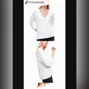 Aritzia Wilfred Free Anita Shirt White S